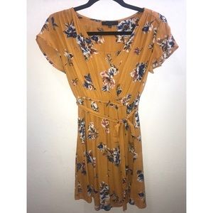 A mustard flower dress